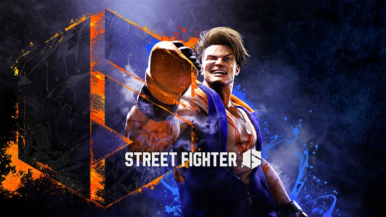 Street Fighter 6 key art of Luke raising his fists beside the game logo